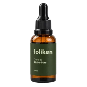Óleo de Rícino Foliken 30 ml, frasco sem fundo